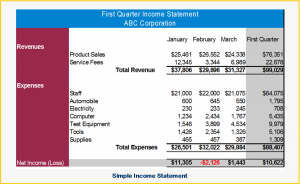 Simple Income Statement